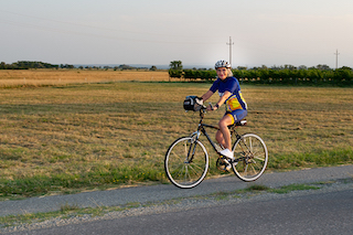 Anita Leitner Fahrrad fahren